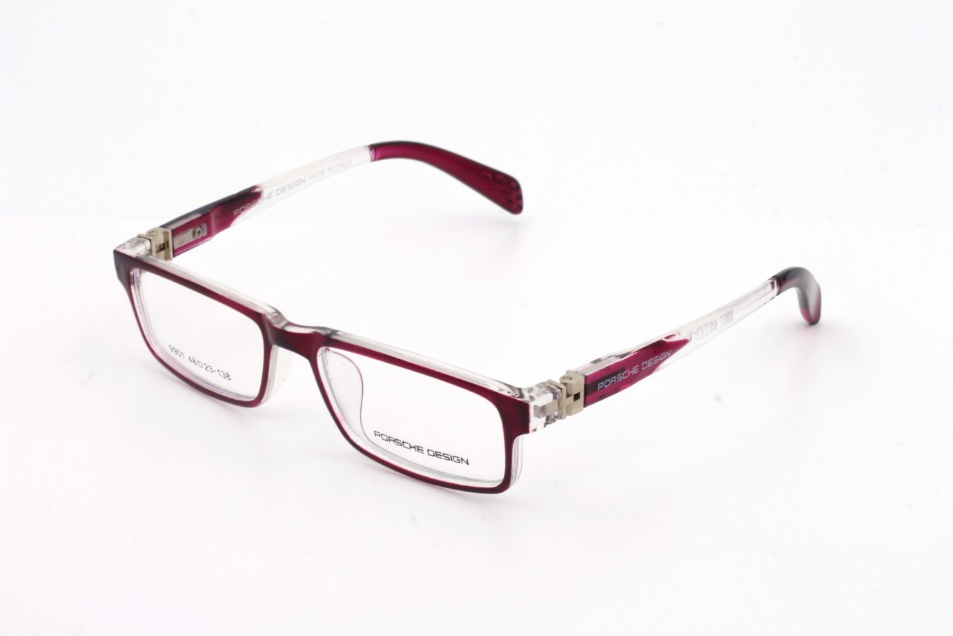PORSCHE-RED-RECTANGLE-KID'S EYEGLASSES