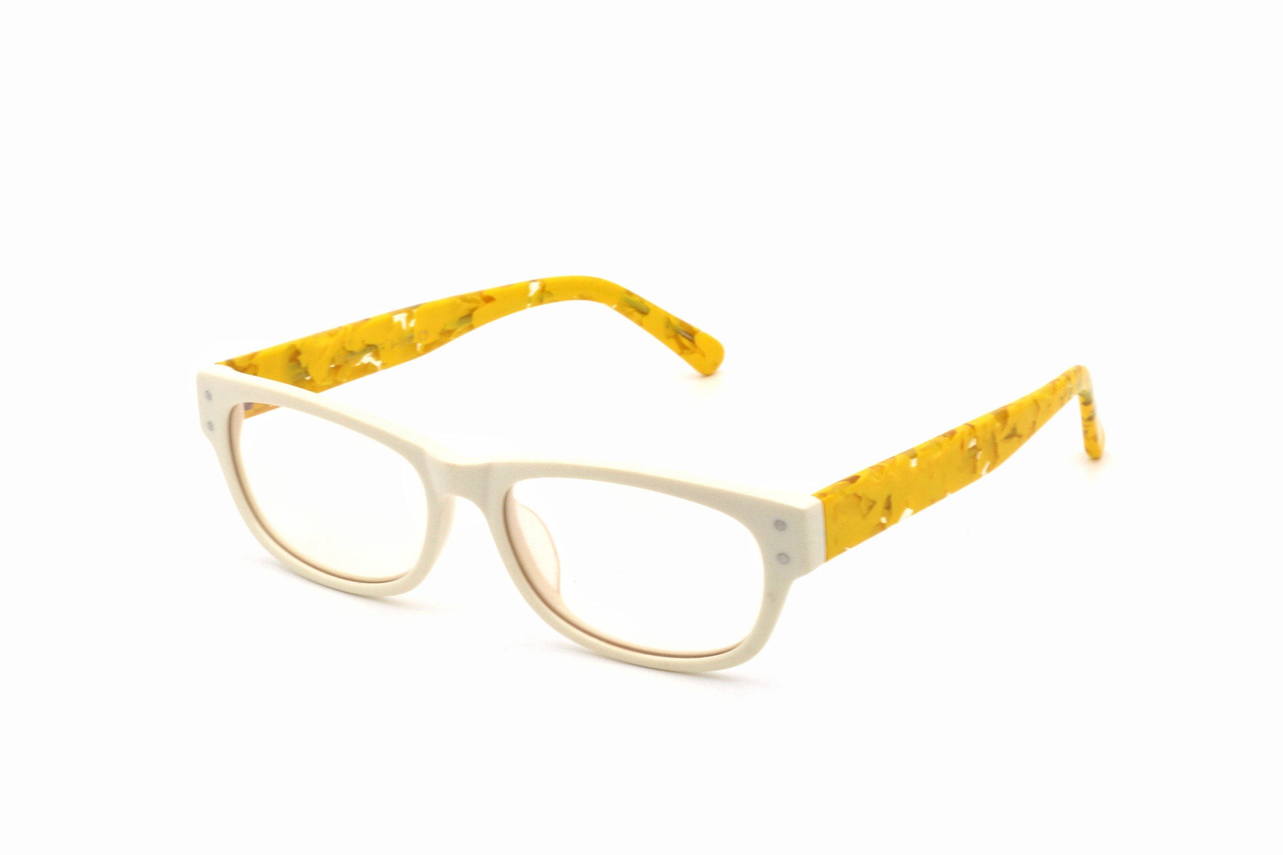 WHITE-WAYFARER-KID'S EYEGLASSES