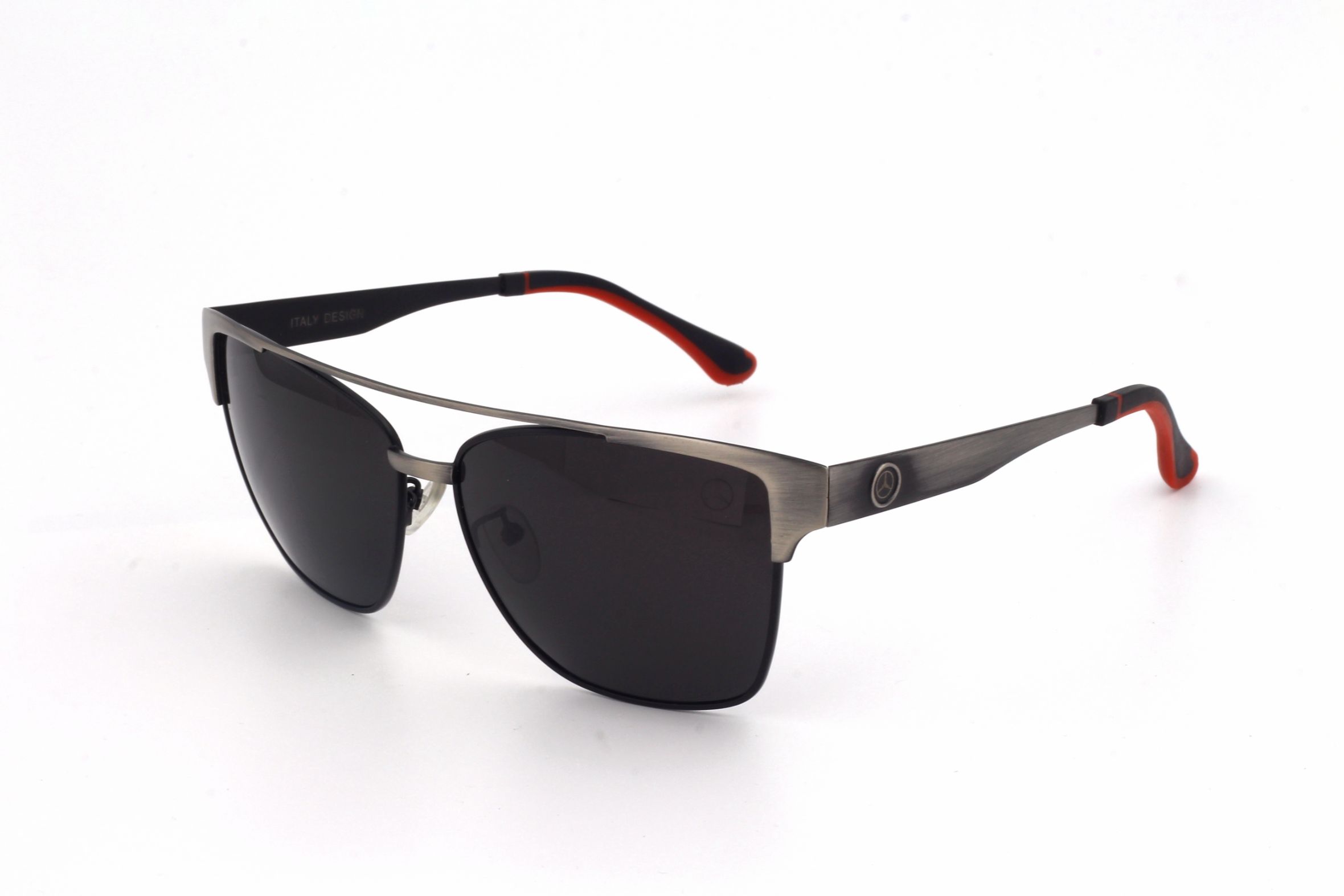 BLACK-POLARIZED-SQUARE-MEN'S SUNGLASSES