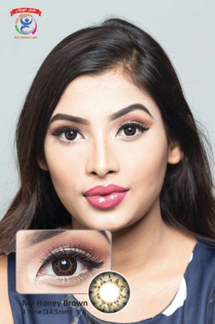 MY HONEY BROWN- 4 TONE- NO POWER SOFT CONTACT LENSES
