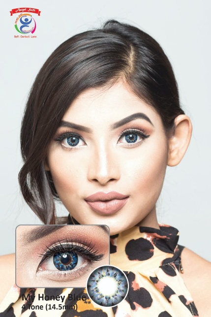 MY HONEY BLUE- 4 TONE- POWER SOFT CONTACT LENSES