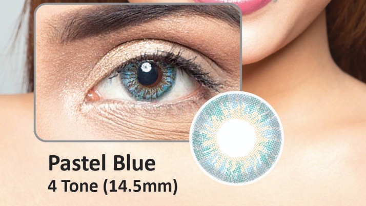 PASTEL BLUE- 4 TONE- NO POWER SOFT CONTACT LENSES
