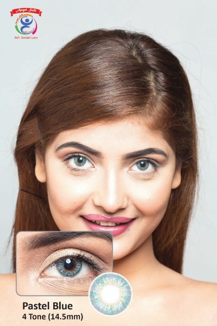 PASTEL BLUE- 4 TONE- POWER SOFT CONTACT LENSES