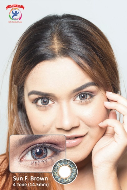 SUN F. BROWN- 4 TONE - POWER SOFT CONTACT LENSES