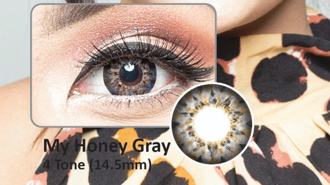 MY HONEY GRAY- 4 TONE- POWER SOFT CONTACT LENSES