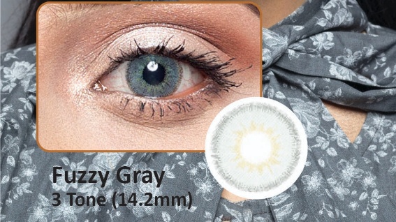 FUZZY GRAY - 3TONE- POWER SOFT CONTACT LENSES