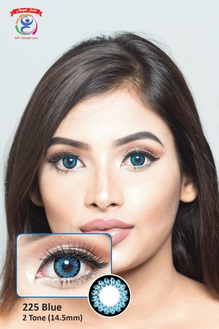 225 BLUE- 2 TONE- POWER SOFT CONTACT LENSES