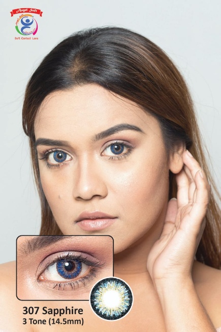 307 SAPPHIRE- 3TONE- POWER SOFT CONTACT LENSES