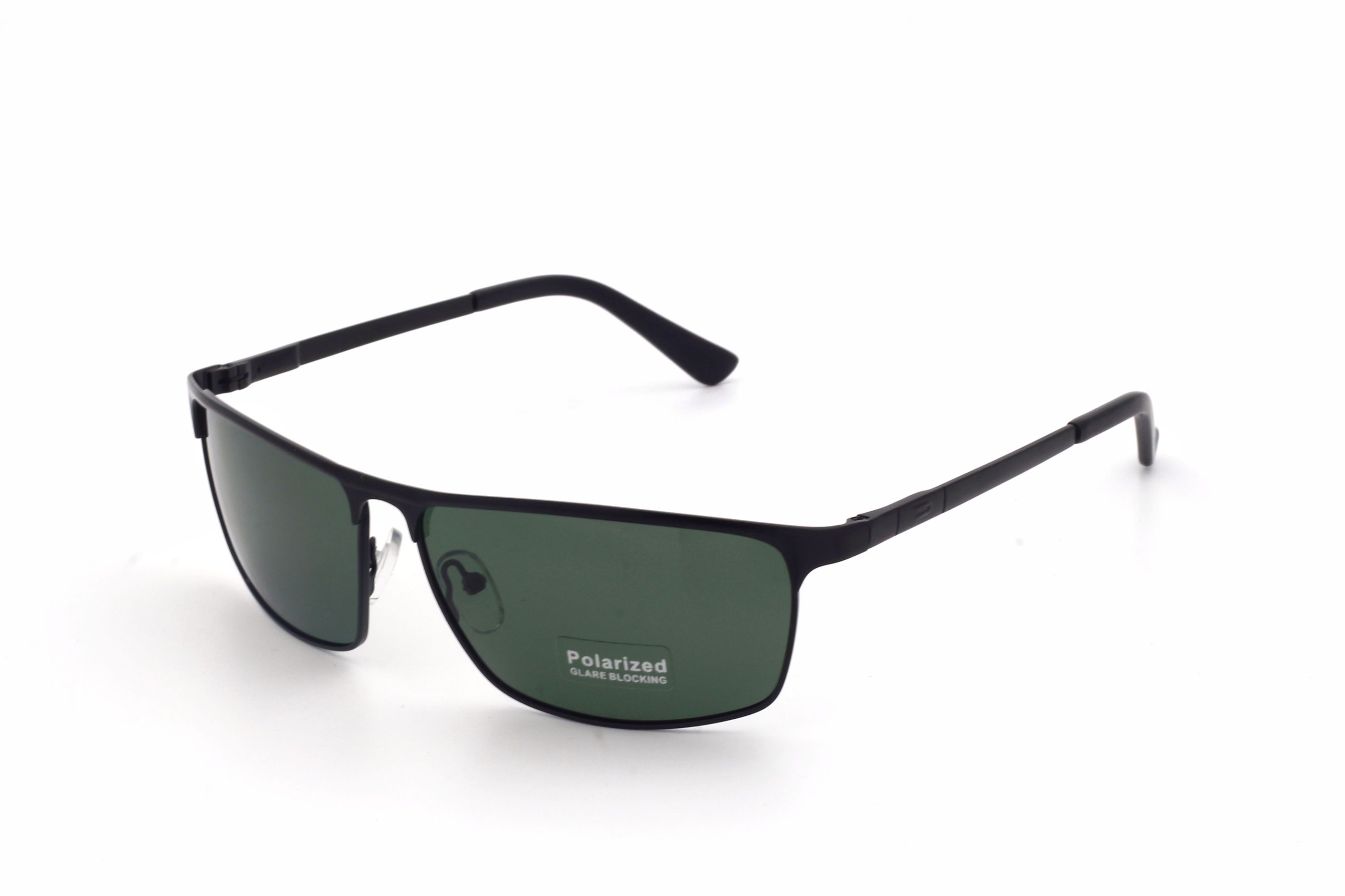 BLACK-POLARIZED-RECTANGLE-BIKER'S SUNGLASSES