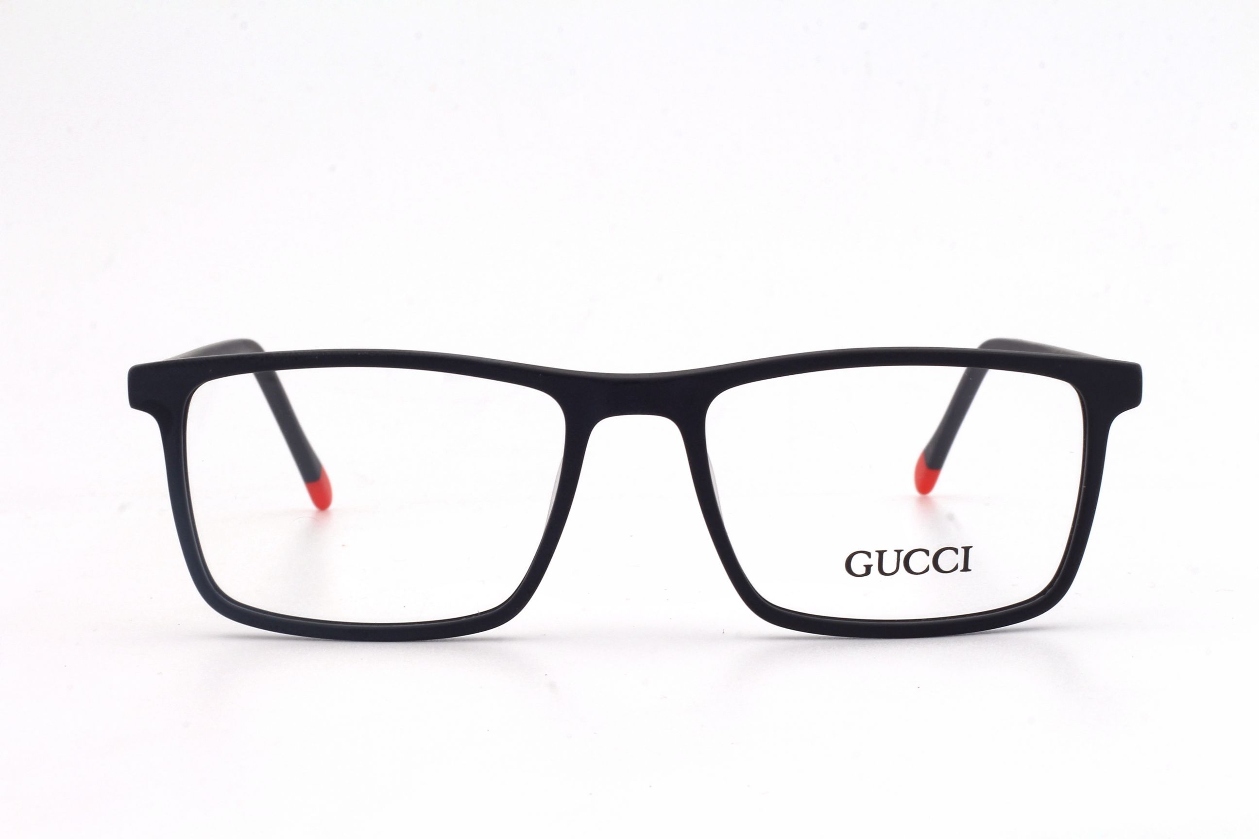 GICCI-MAT BLACK-RECTANGLE-MEN'S PREMIUM EYEGLASSES