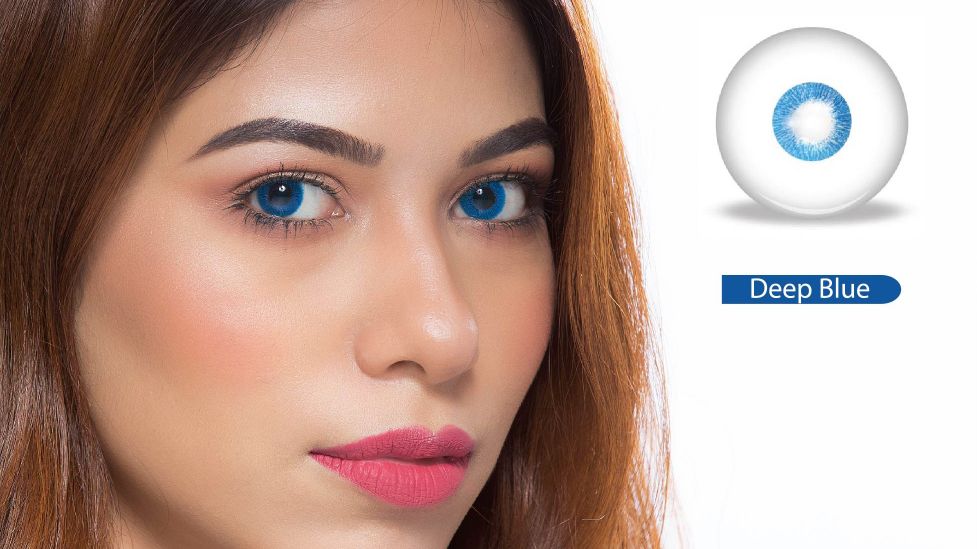 DEEP BLUE - NO POWER - EGO VISION - SOFT CONTACT LENSES