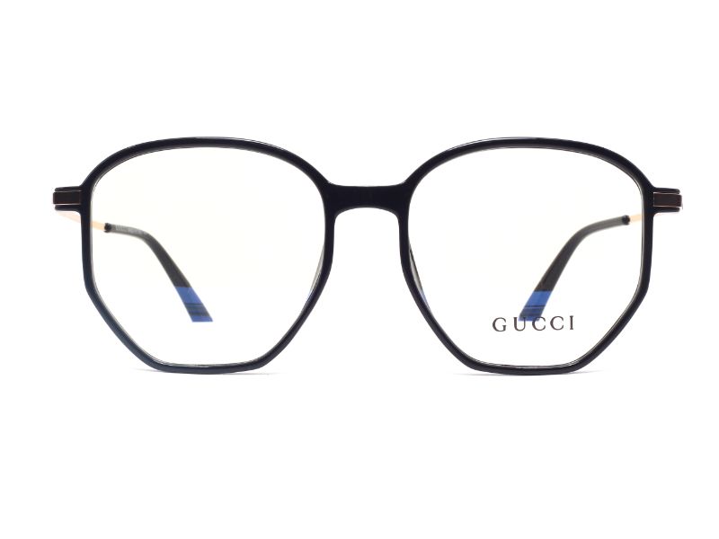 GUCCI-BLACK-HEXAGON-WOMEN'S EYEGLASSES