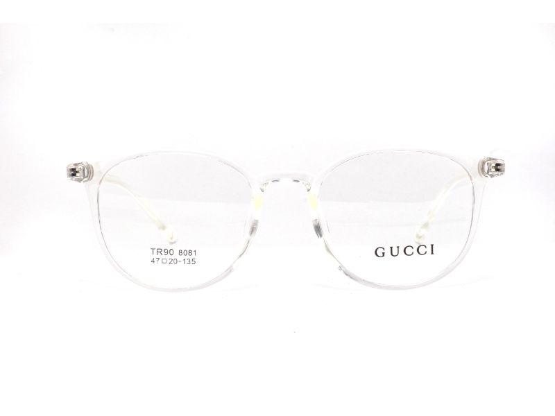 GUCCI-TRANSPARENT-ROUND-WOMEN'S EYEGLASSES