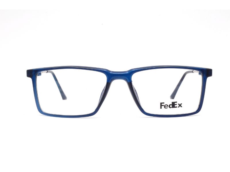 FEDEX-NEVY BLUE-RECTANGLE- MEN'S EYEGLASSES