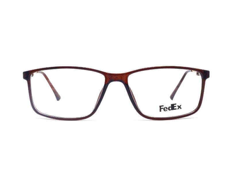 FEDEX-BROWN-RECTANGLE- MEN'S EYEGLASSES