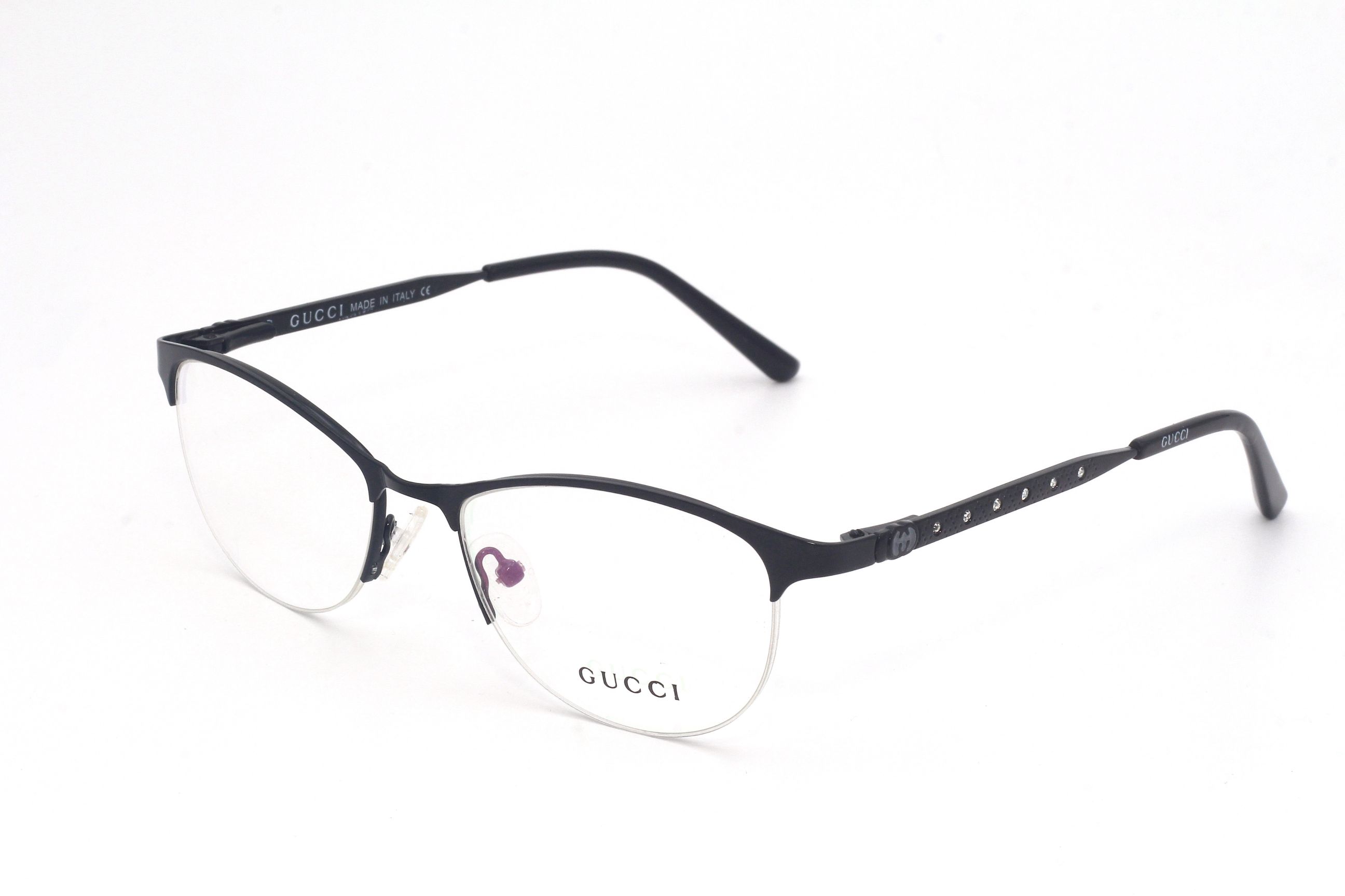 GUCCI-BLACK-BUTTERFLY-STONED-WOMEN'S EYEGLASSES