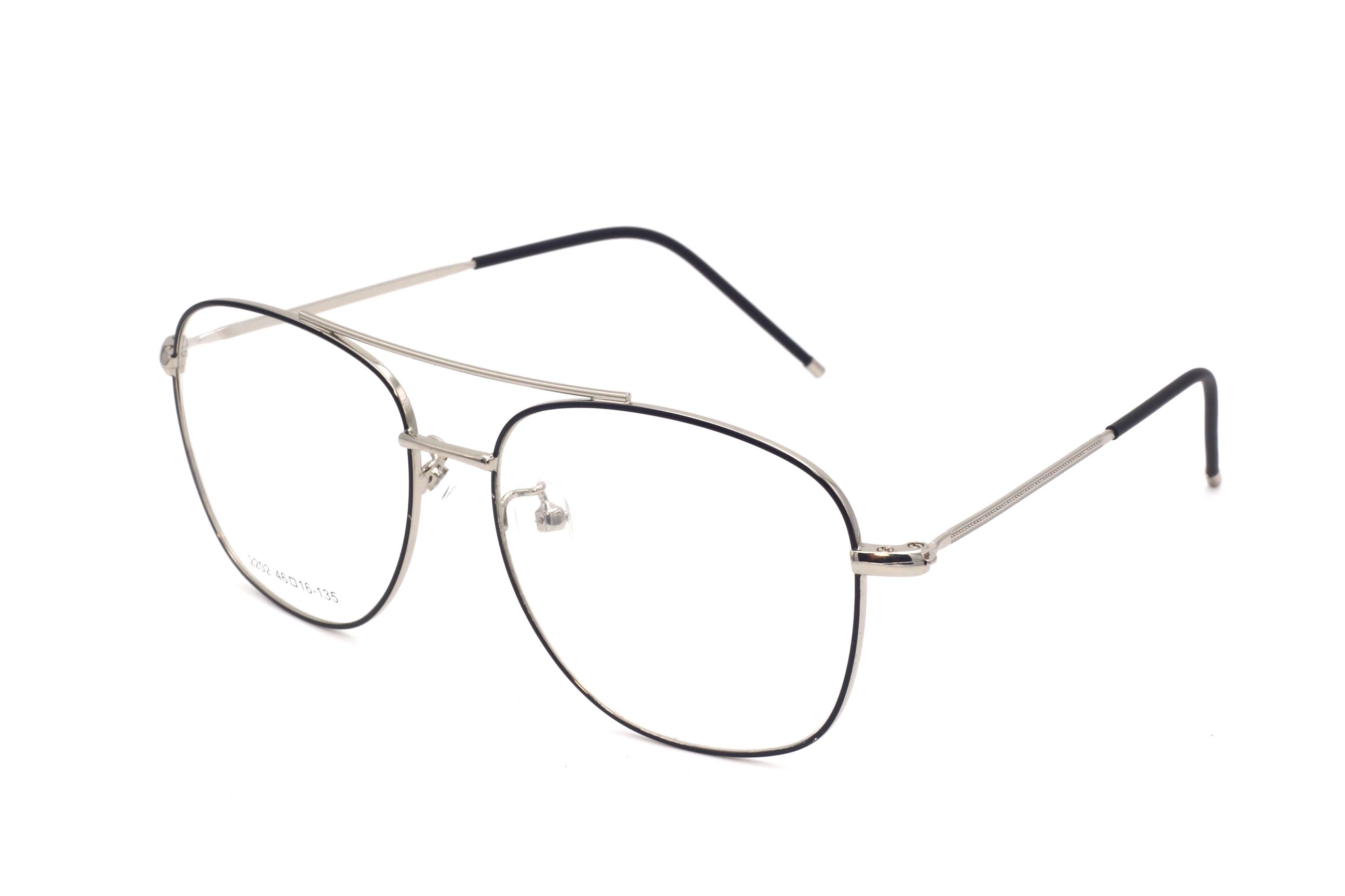 SILVER-SQUARE-DUBLE BRIDGE-WOMEN'S EYEGLASSES