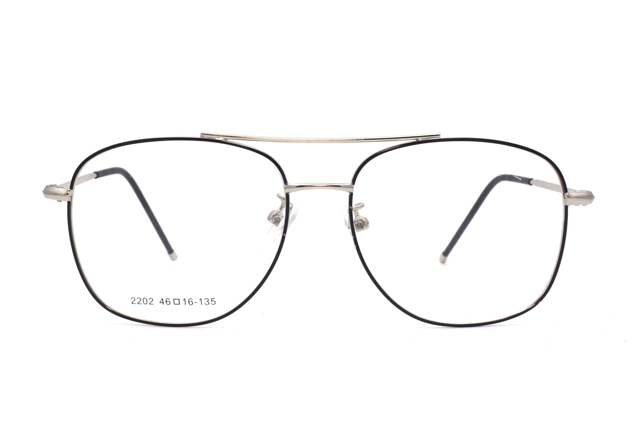 SILVER-SQUARE-DUBLE BRIDGE-WOMEN'S EYEGLASSES