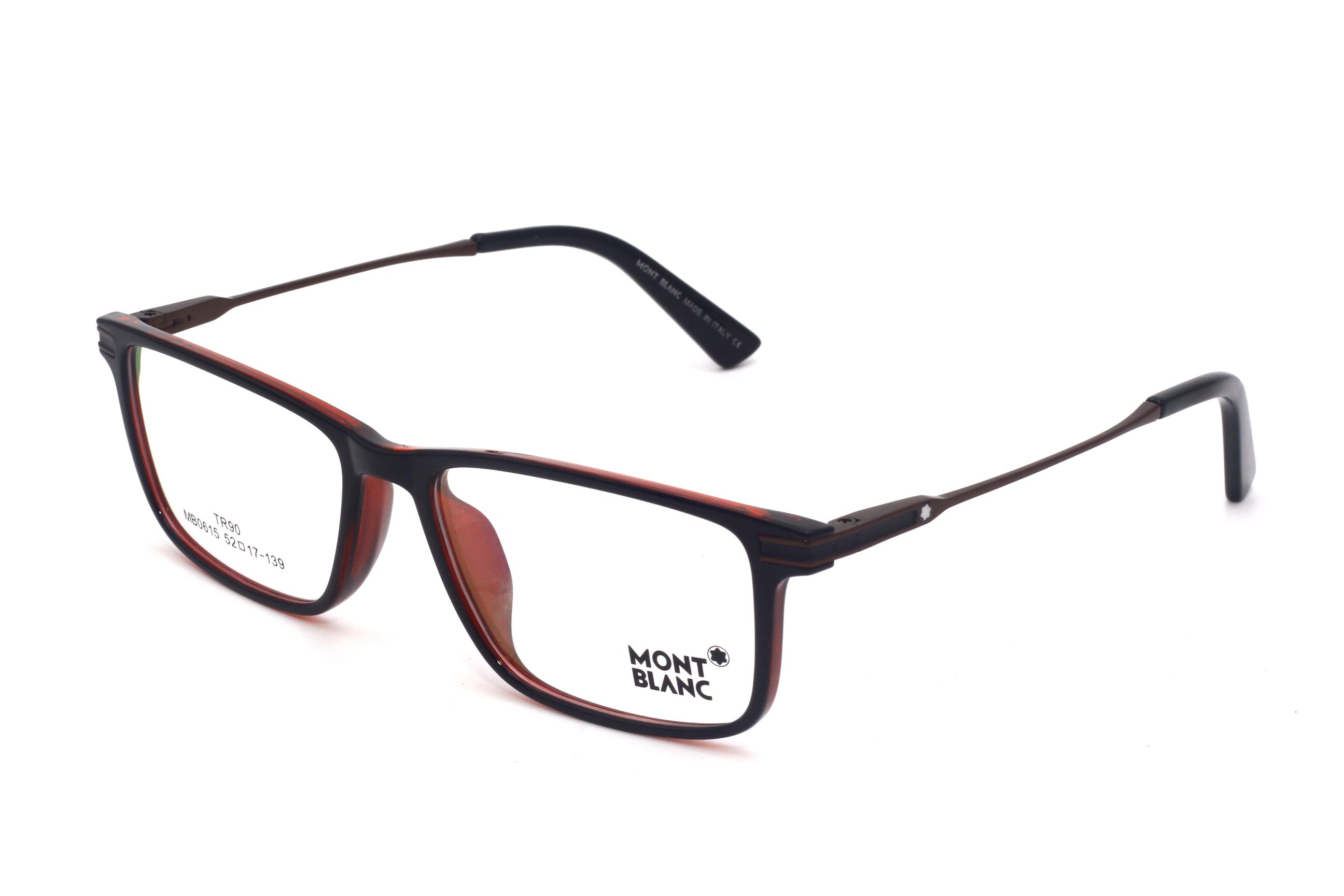 MONT BLACK-BLACK-RECTANGLE- MEN'S EYEGLASSES