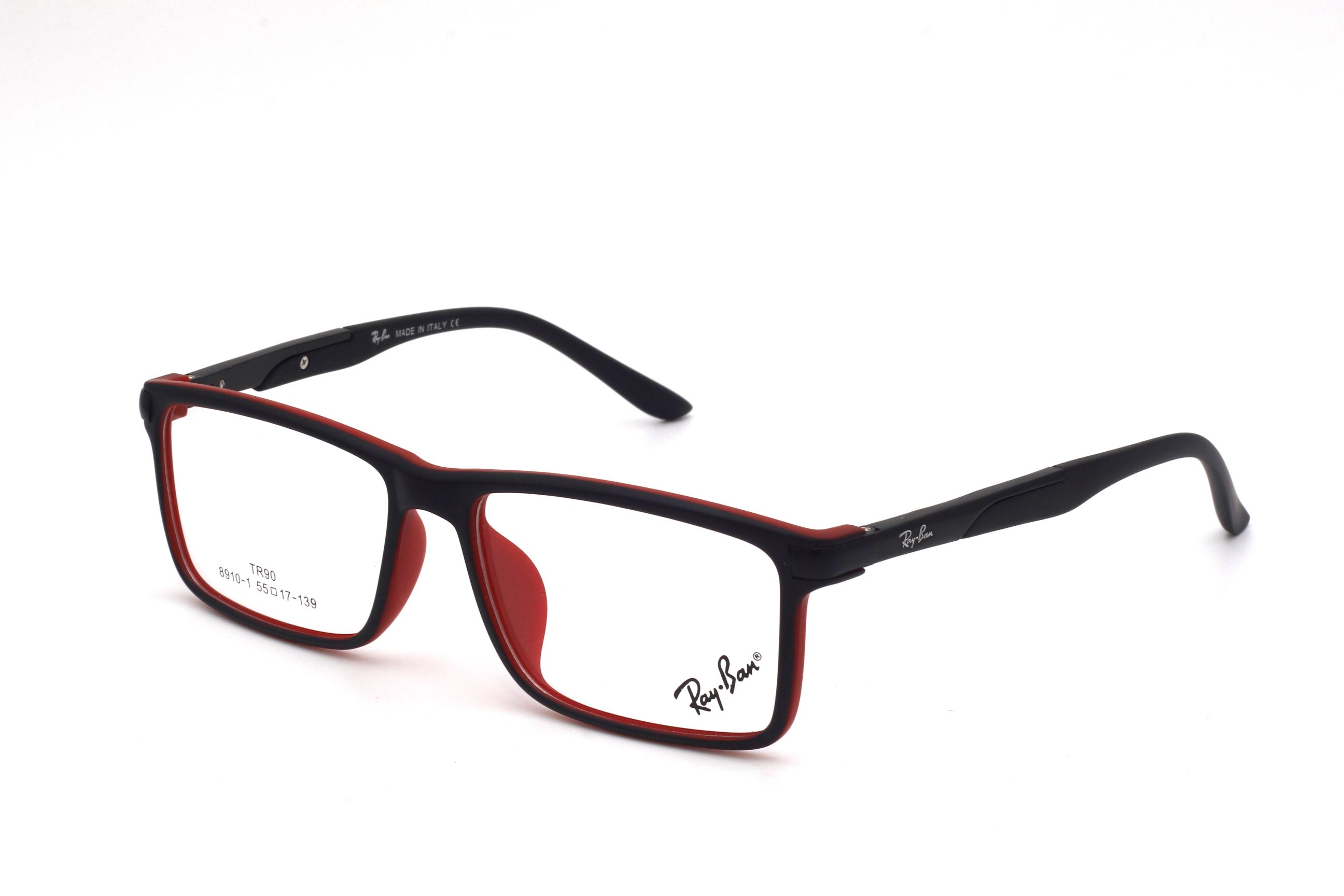 RAY BAN-BLACK-RECTANGLE- MEN'S EYEGLASSES