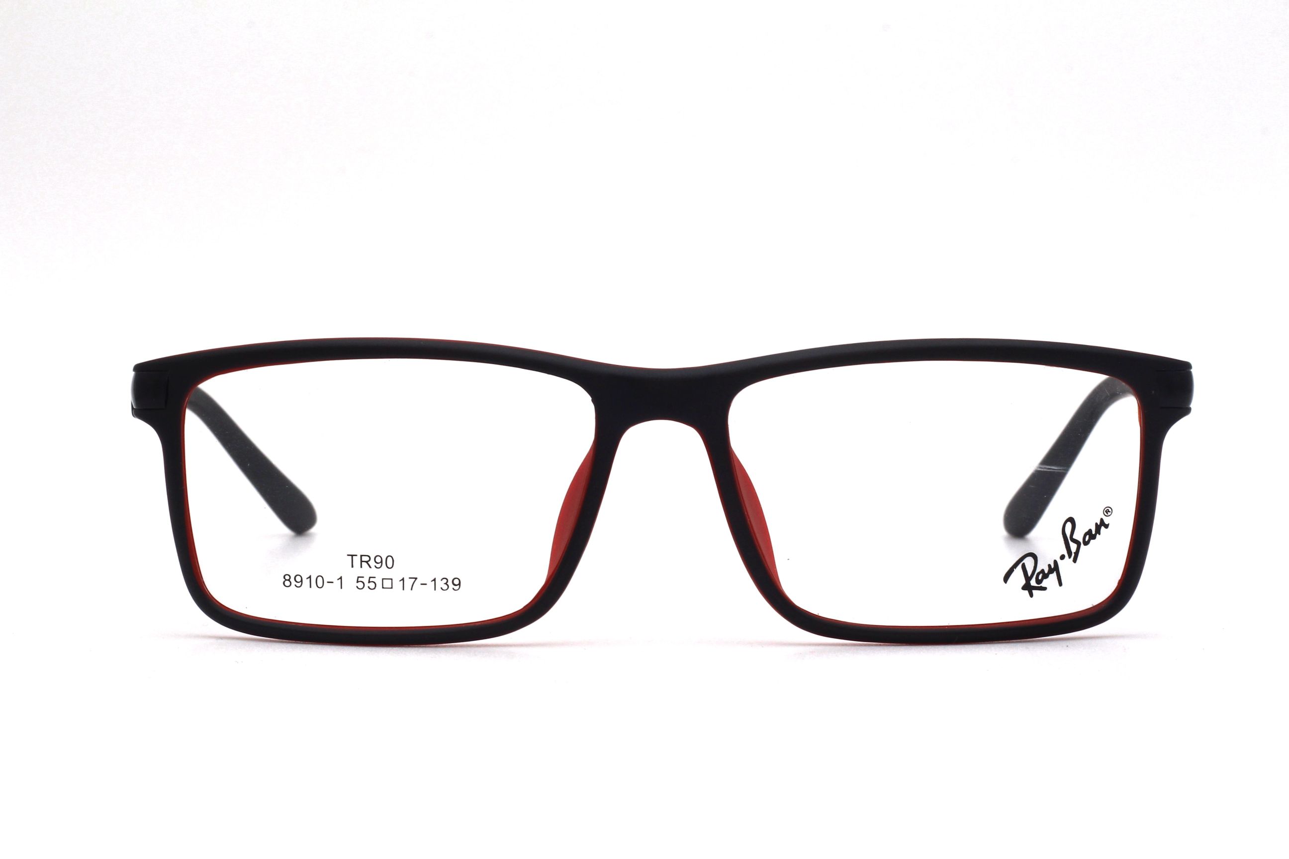 RAY BAN-BLACK-RECTANGLE- MEN'S EYEGLASSES