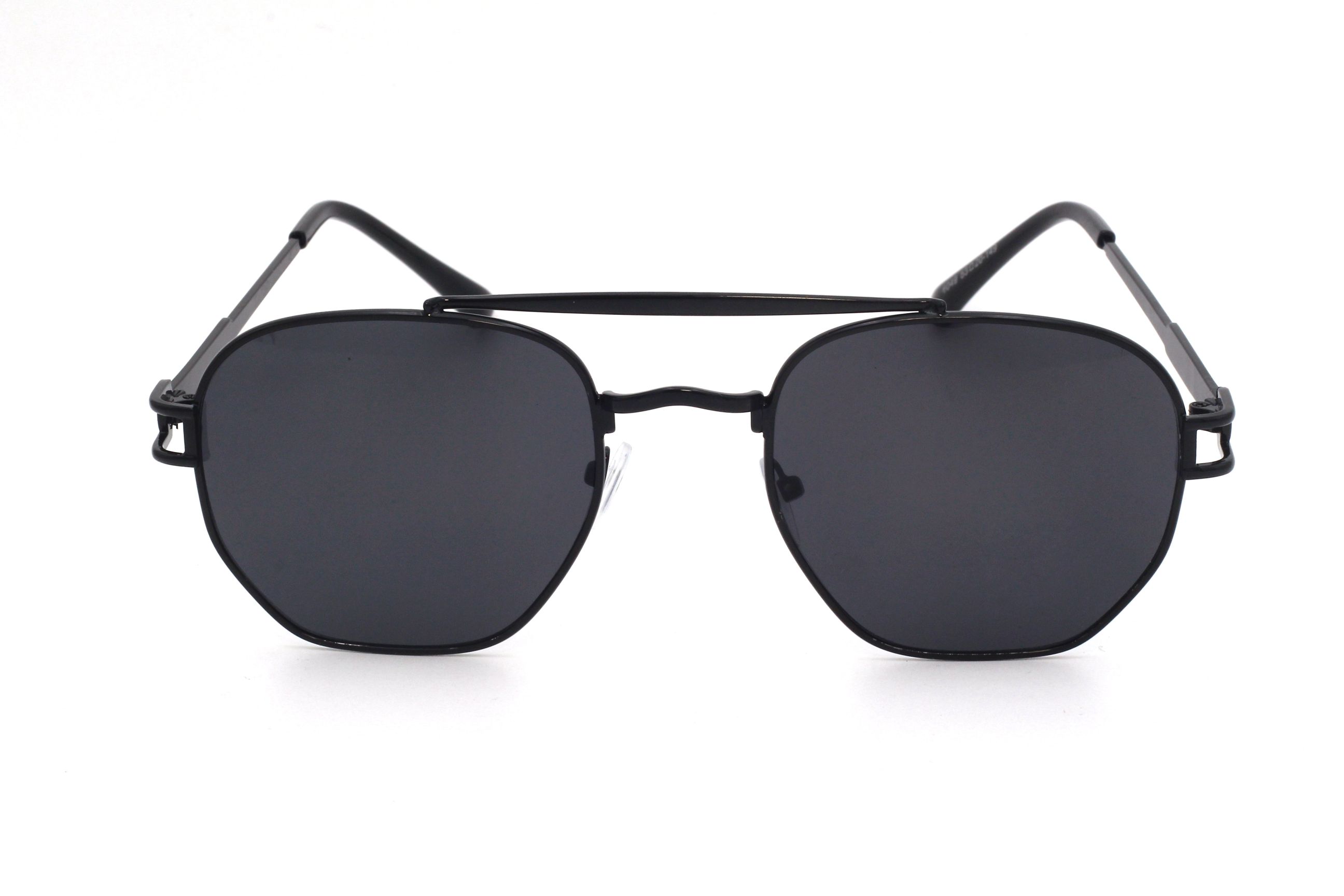 BLACK-HEXAGONAL-MEN'S SUNGLASSES