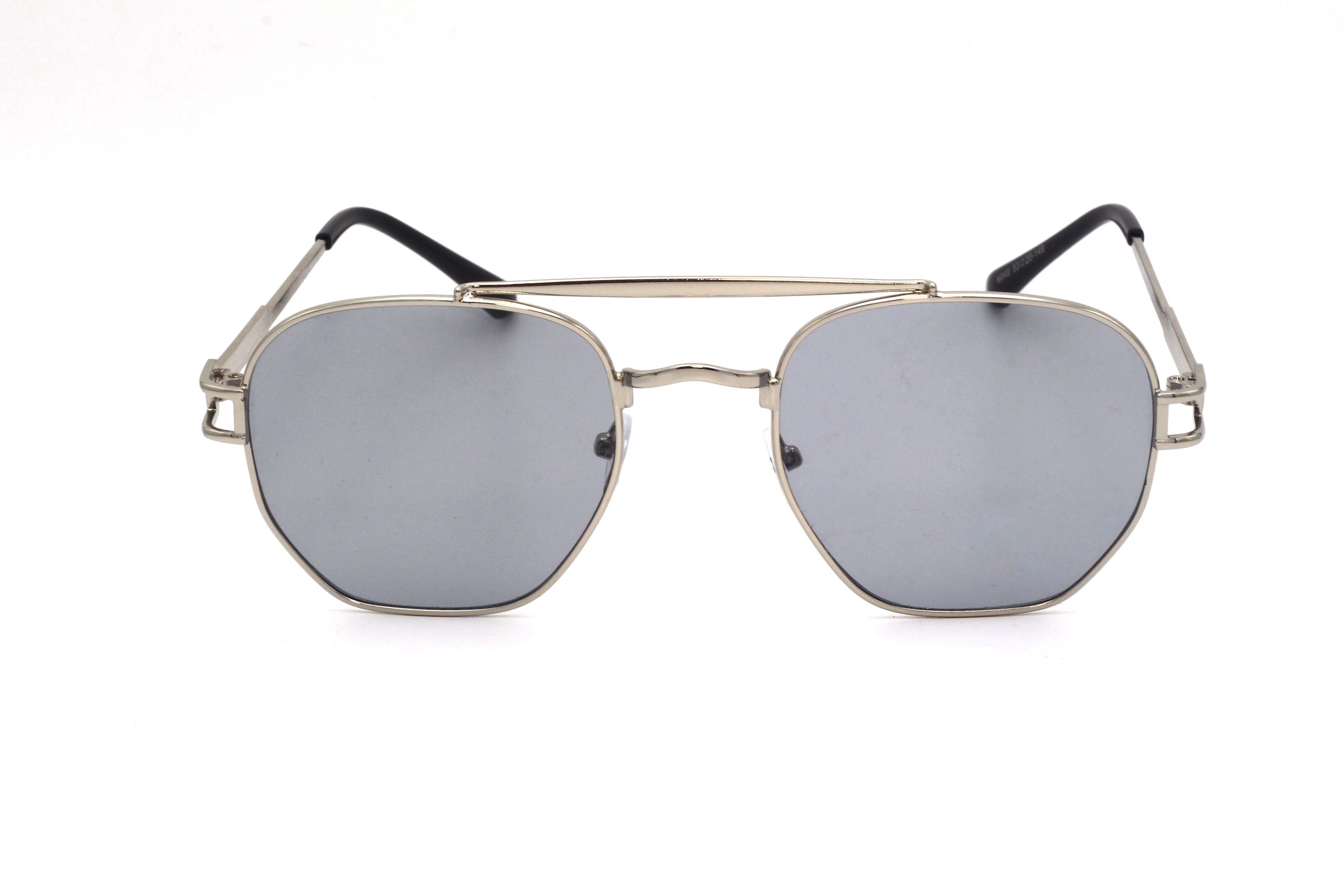 SILVER-HEXAGONAL-MEN'S SUNGLASSES