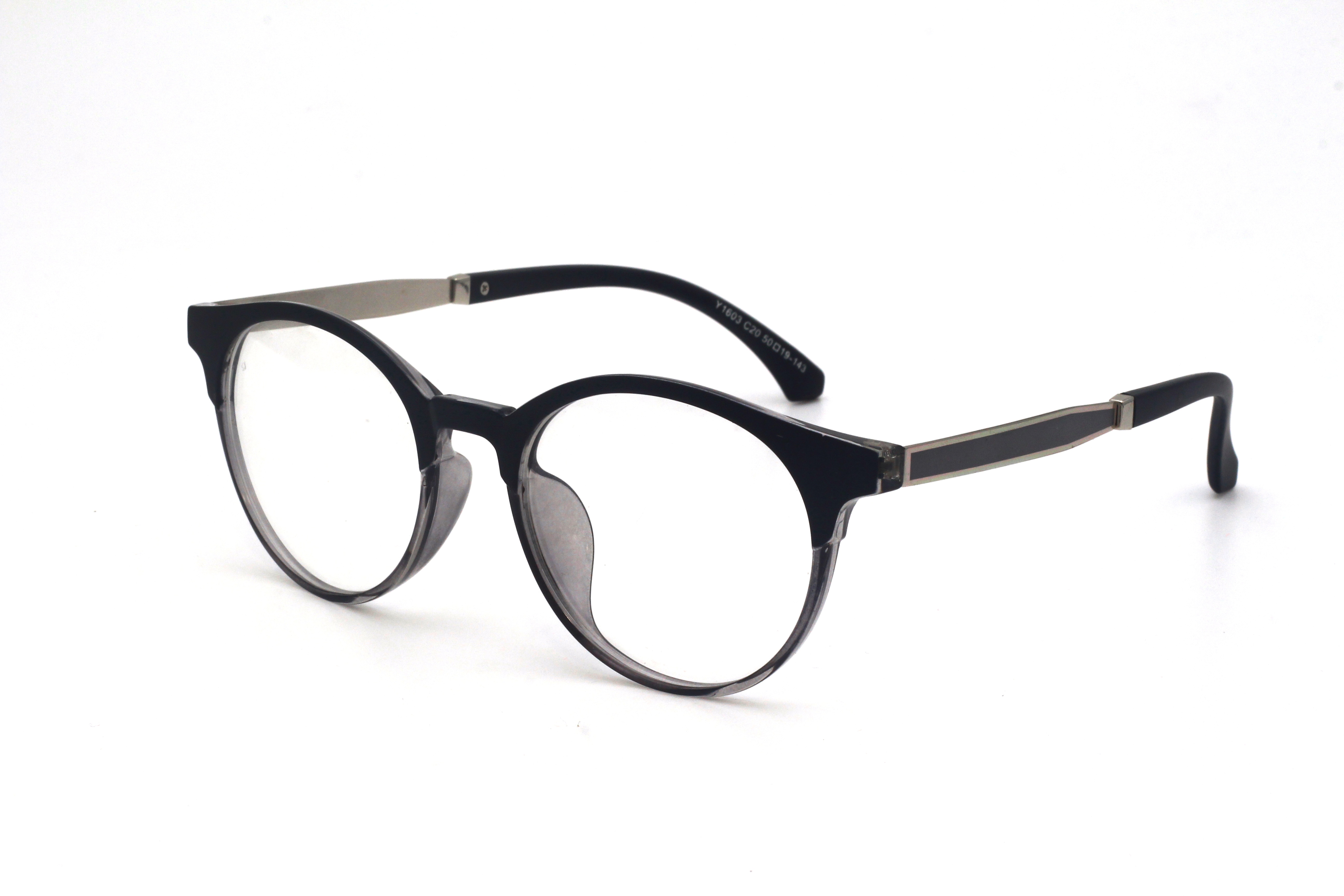 BLACK-OVAL-MEN'S EYEGLASSES