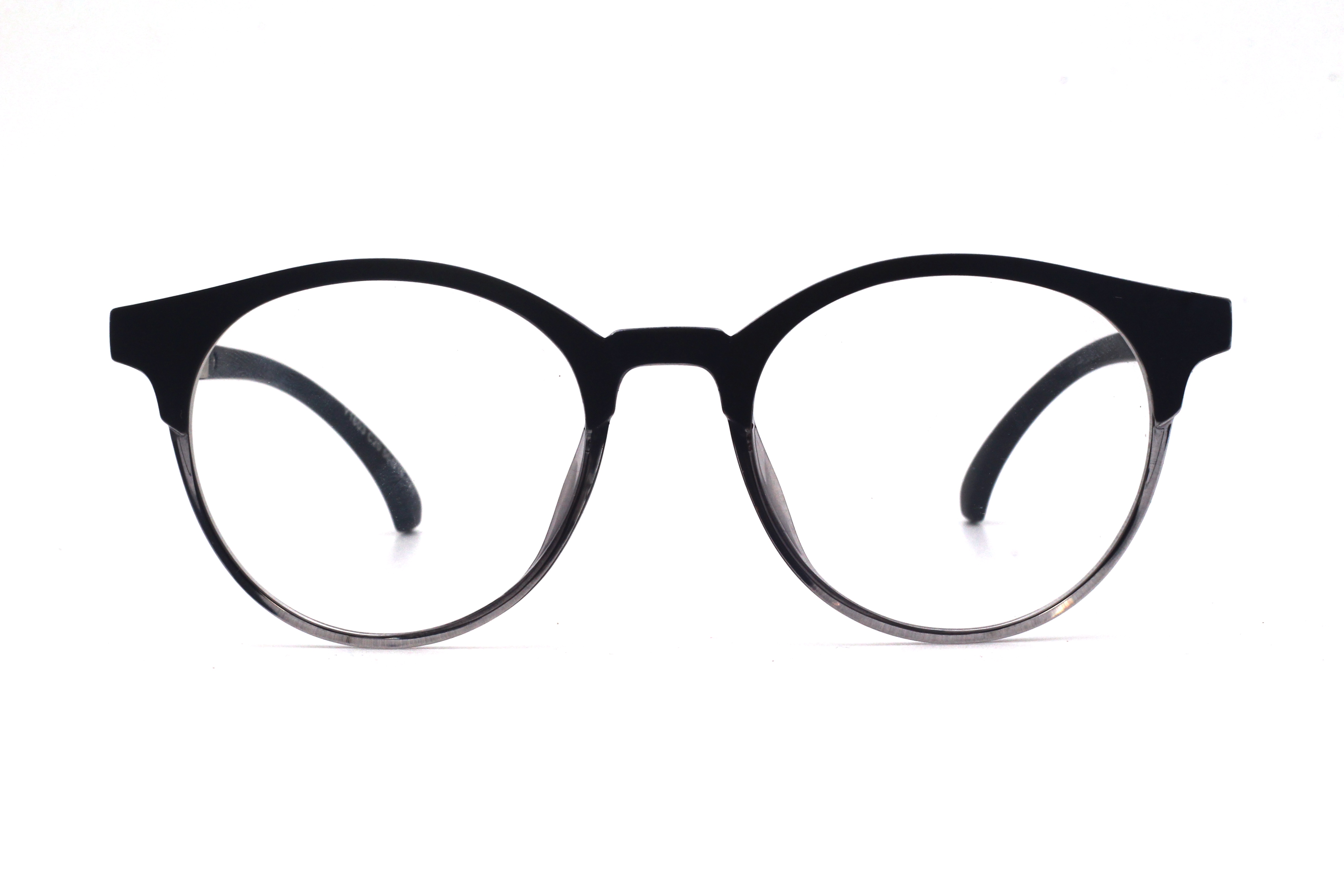 BLACK-OVAL-MEN'S EYEGLASSES