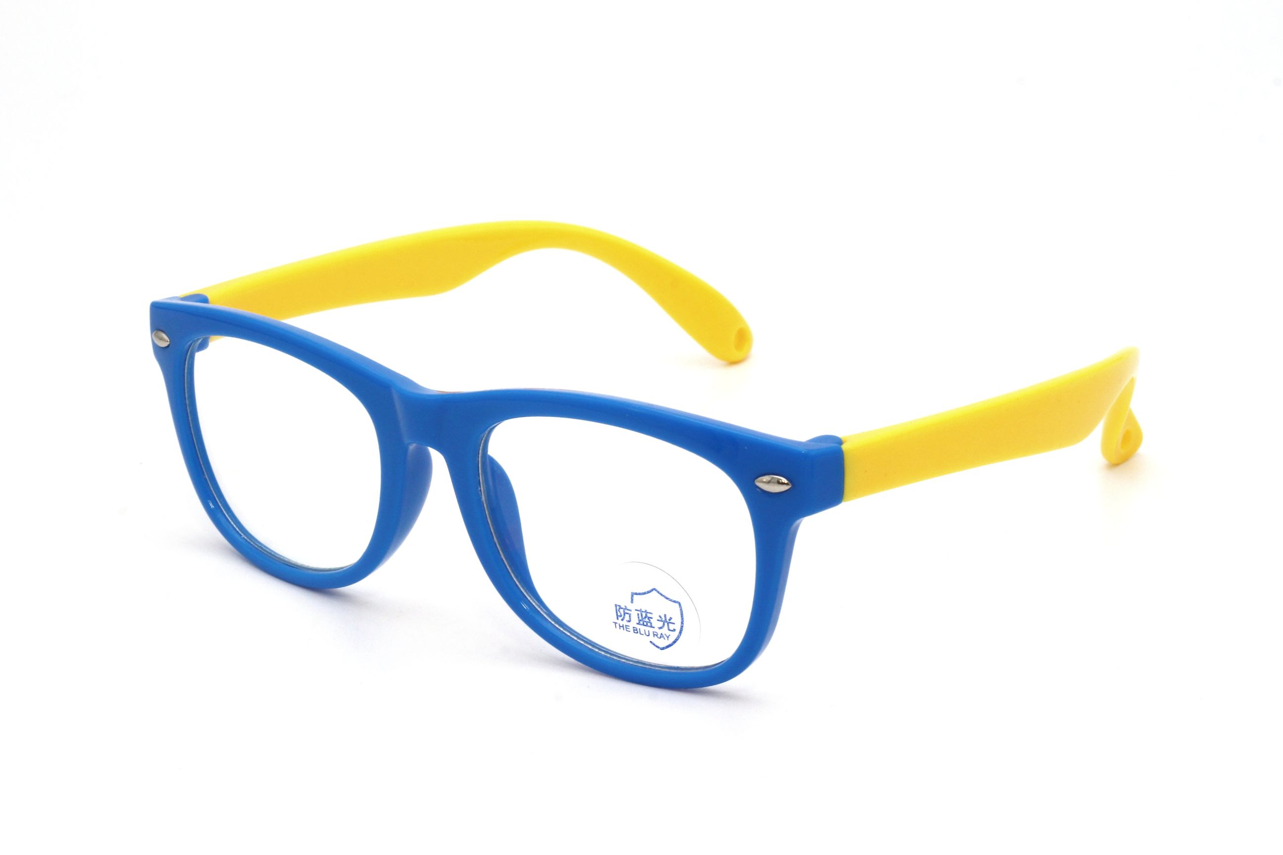 BLUE-WAYFARER-ANTI BLUE LIGHT-KID'S-EYEGLASSES