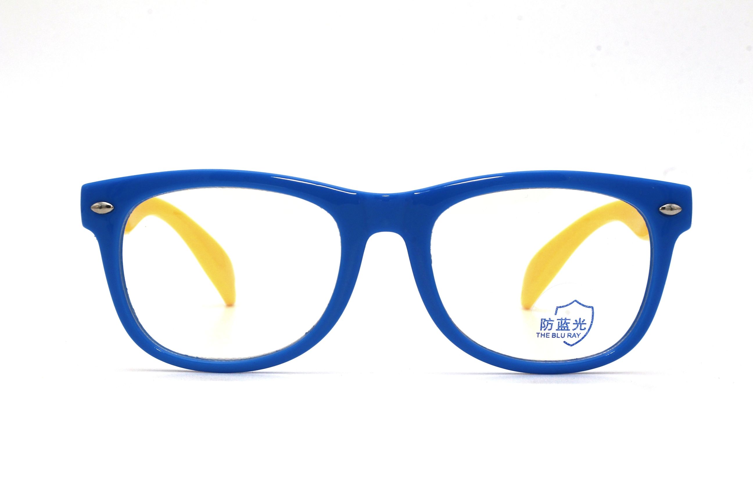 BLUE-WAYFARER-ANTI BLUE LIGHT-KID'S-EYEGLASSES