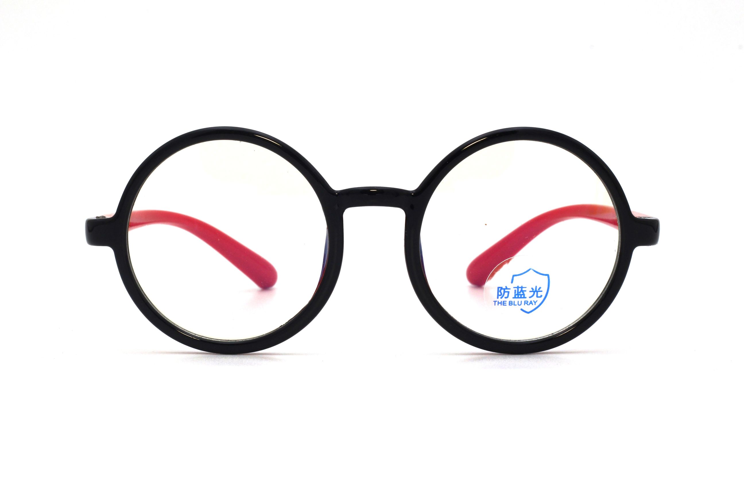 BLACK-ROUND-ANTI BLUE LIGHT-KID'S-EYEGLASSES