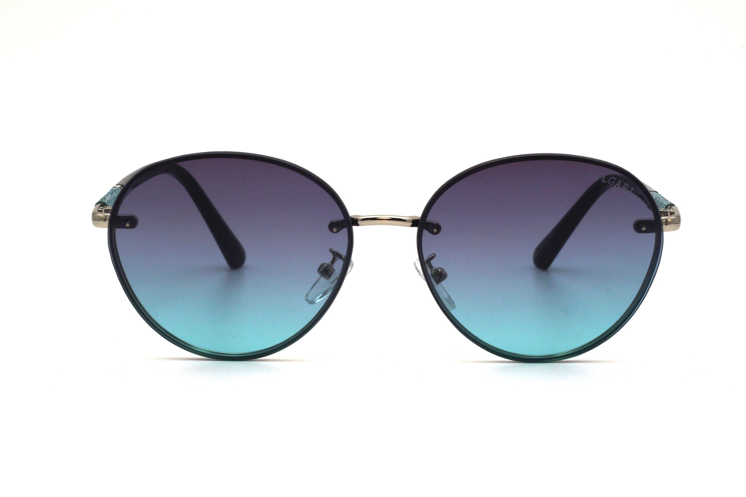 BVLGARI-PALE BLUE-OVAL-WOMEN'S-SUNGLASSES