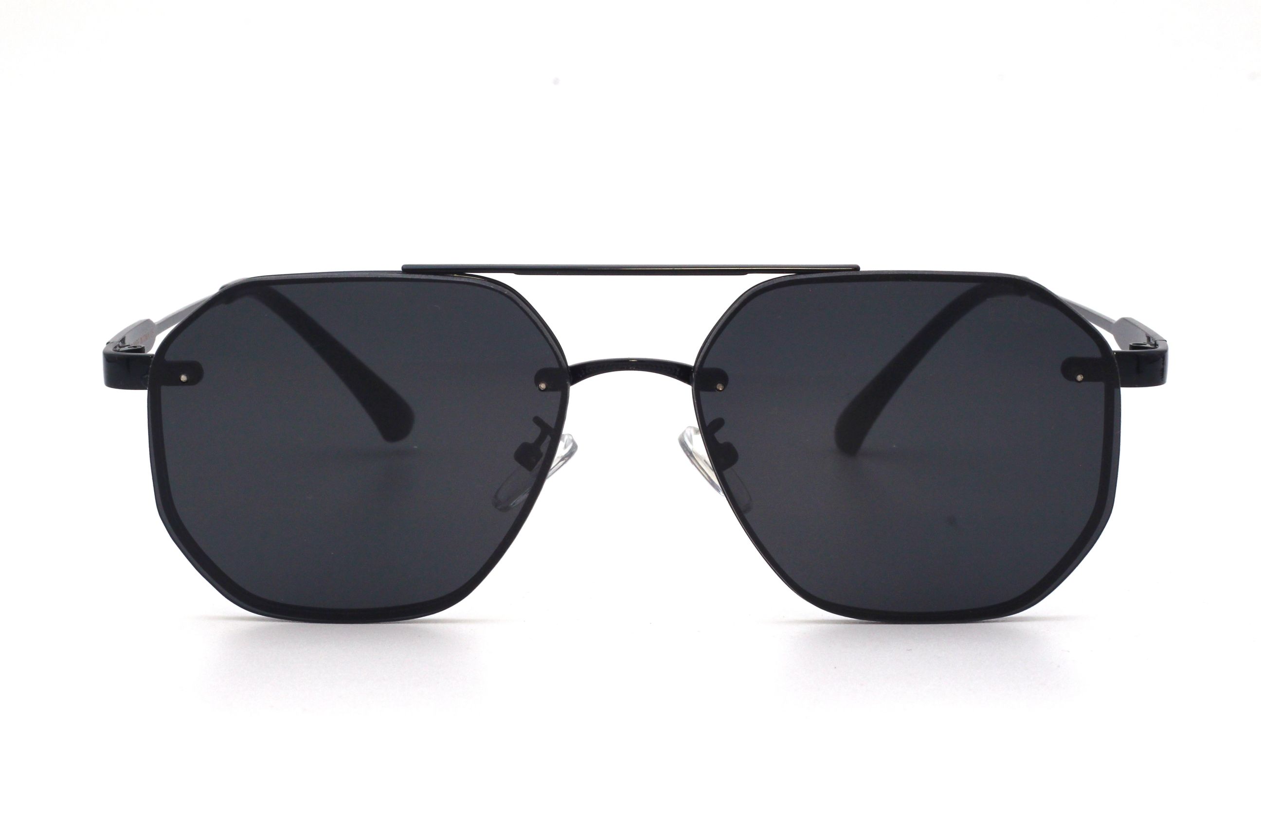 BLACK-SQUARE-DOUBLE BRIDGE-WOMEN'S-SUNGLASSES