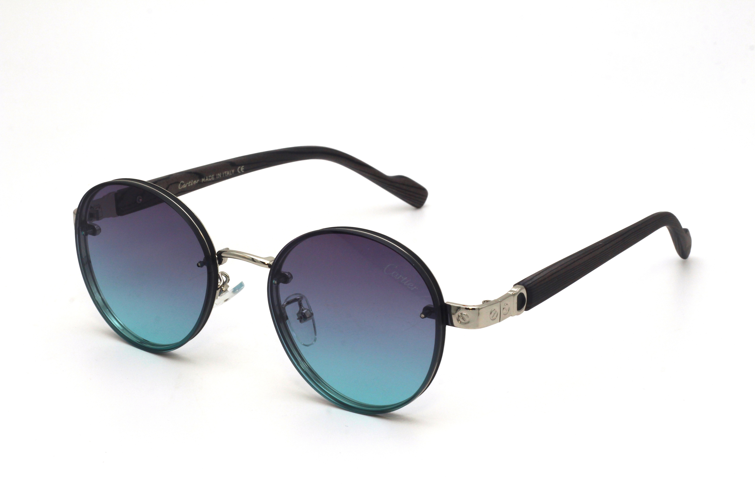 CARTIER-SATLE GRAY-OVAL-WOMEN'S-SUNGLASSES