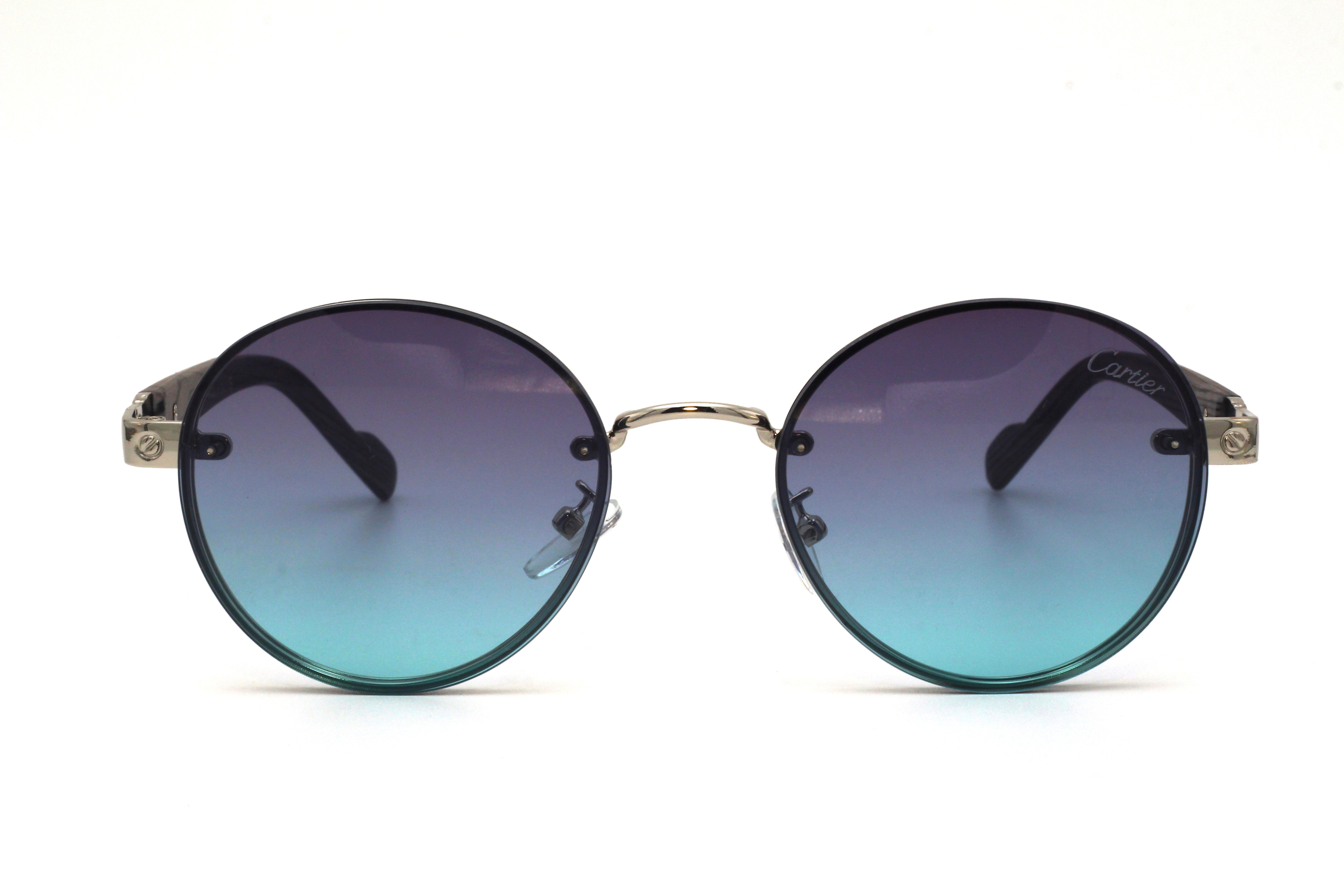 CARTIER-SATLE GRAY-OVAL-MEN'S-SUNGLASSES