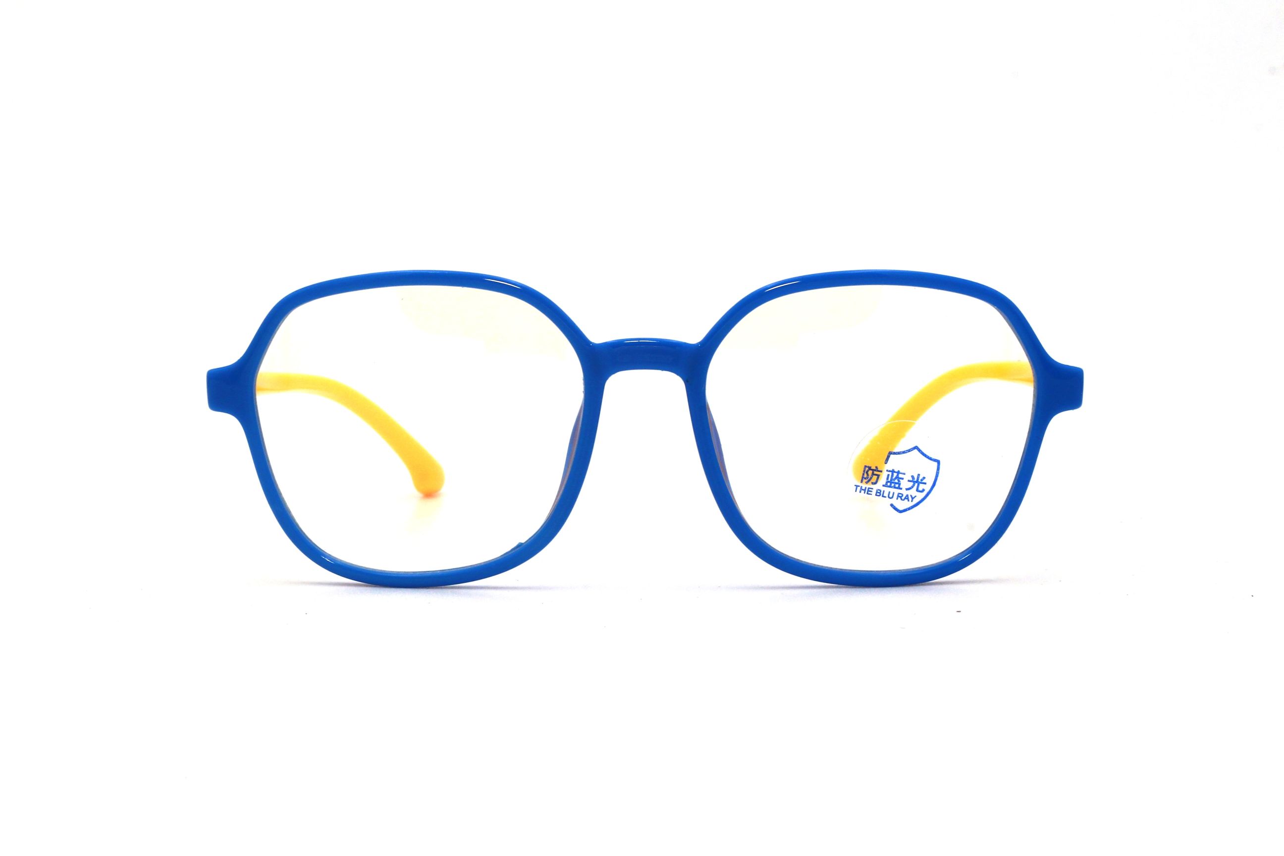 YELLOW-SQUARE-ANTI BLUE LIGHT-KID'S-EYEGLASSES