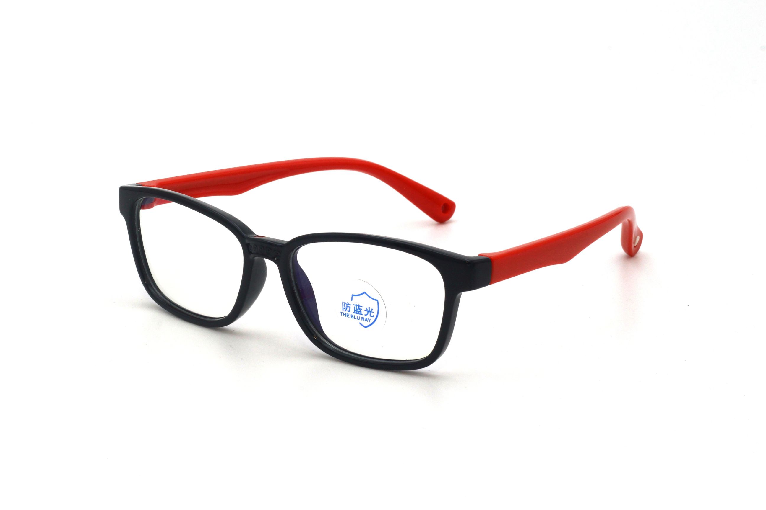 BLACK-RECTANGLE-ANTI BLUE LIGHT-KID'S-EYEGLASSES